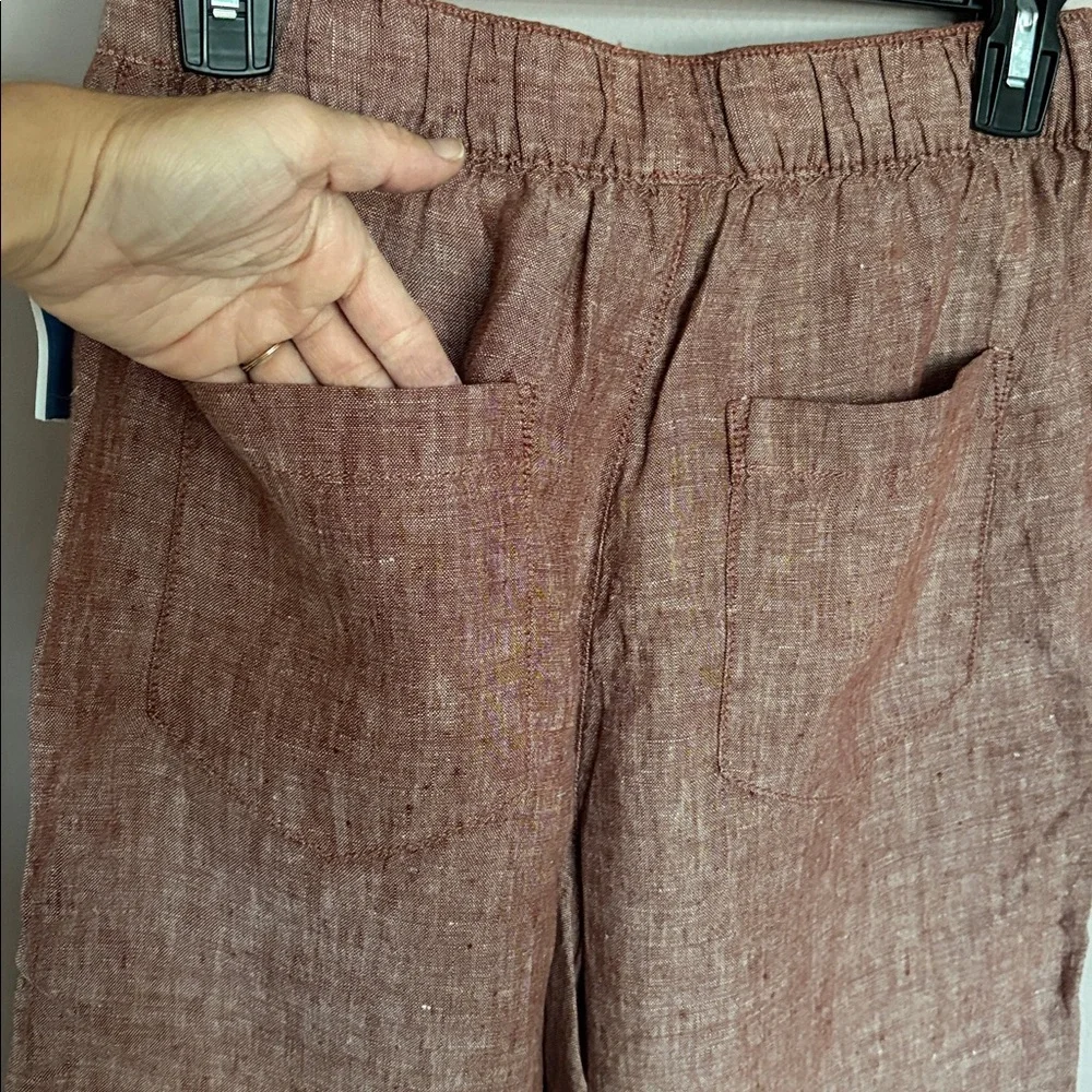 Cynthia Rowley Mauve Linen Pants - Picture 5 of 5